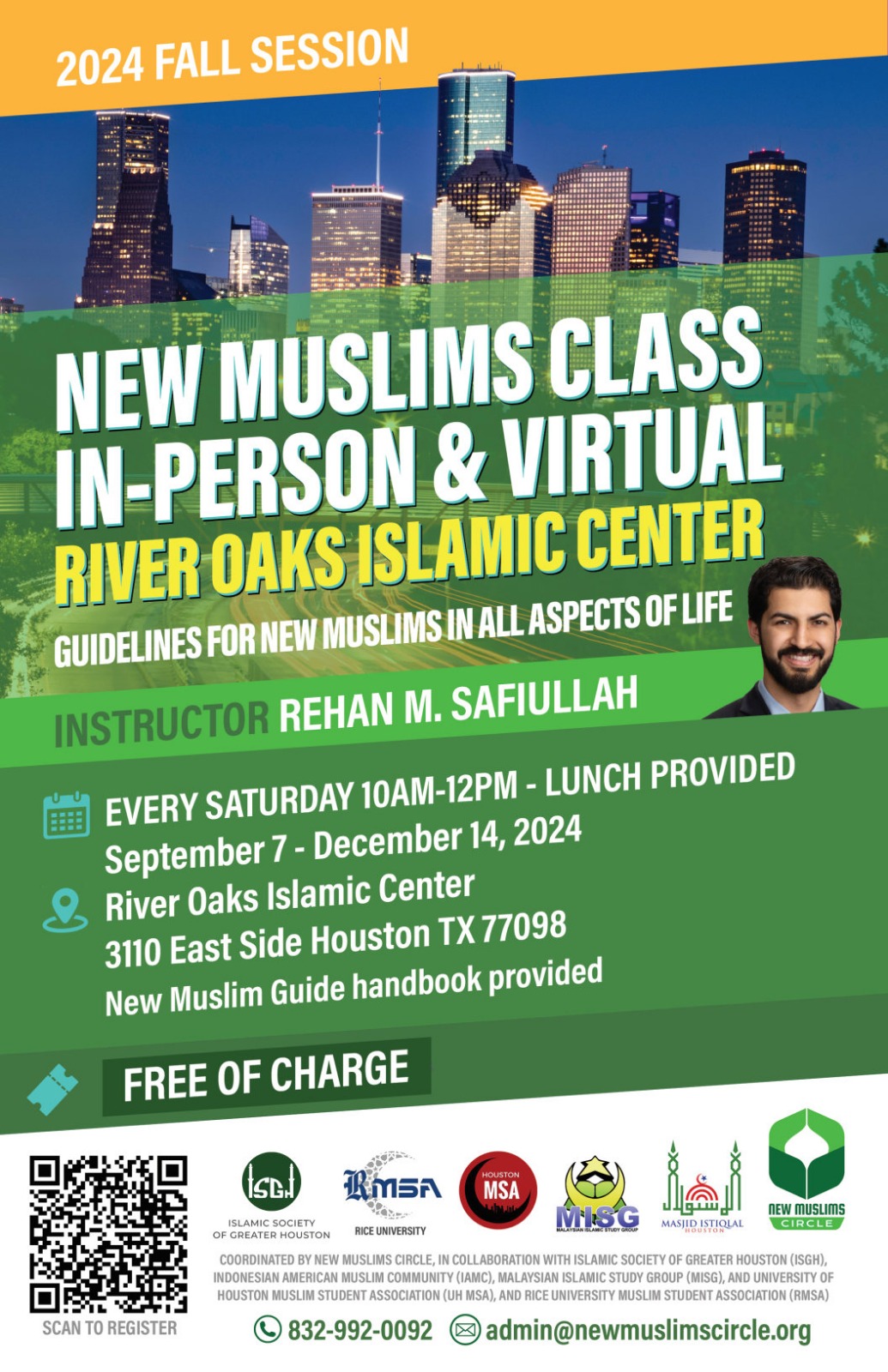 New Muslims Class Islamic Society Greater Houston