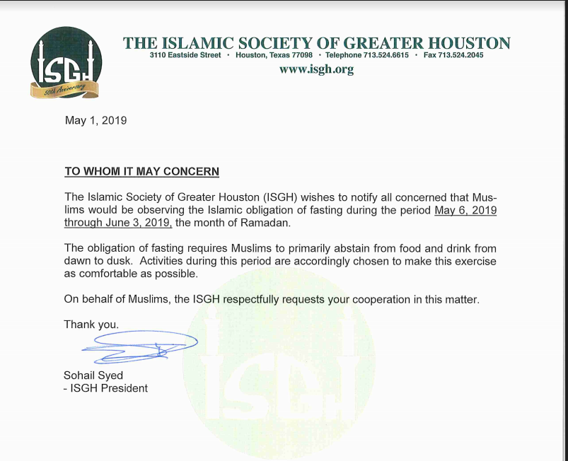 Islamic Society of Greater Houston Serving the community since 1969